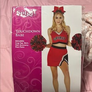 Spirit Cheerleader Costume - Red and Black